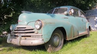 Barn Find 1947 Chevrolet Fleetmaster Walkaround and First Wash in Decades [upl. by Ys]