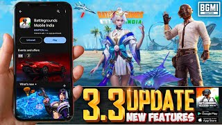 BGMI NEW UPDATE 33  Best Features Erangel 30 Gun Meta Realistic Changes amp More  NATURAL YT [upl. by Einafit]