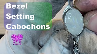 Bezel setting Cabochons Jewelry making tutorials [upl. by Ameh849]