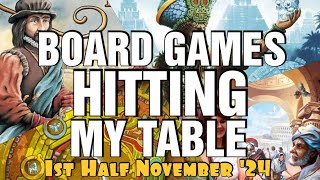 Board Games Hitting My Table  1st Half November 2024 [upl. by Euton741]