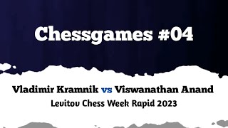 Vladimir Kramnik vs Viswanathan Anand  Amsterdam NED rd 16 2023  Levitov Chess Week Rapid [upl. by Devina]