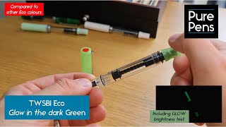 NEW TWSBI Eco Glow Green  Glow test [upl. by Enna]