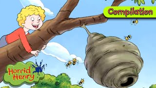 Henry Tricks Peter with an ANGRY Wasps Nest  Horrid Henry Compilation  Cartoons for Kids [upl. by Tia397]