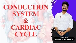 CARDIAC CYCLE  CONDUCTION OF HEART  heart cardiaccycle anatomy physiology conduction [upl. by Rivalee]