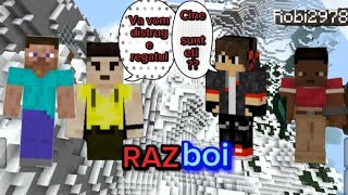 NISTE BAIETI AU INTRAT PE MINECRAFT IARNA PE MUNTI SI A INCEPUT UN RAZBOI EPISODUL 4 [upl. by Shaughn20]