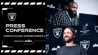 Christian Wilkins and Gardner Minshew II Introductory Press Conferences  31424  Raiders [upl. by Jeralee]