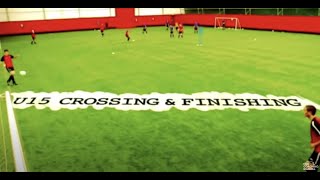 Soccer Drill Crossing amp Finishing U15 [upl. by Winifield889]