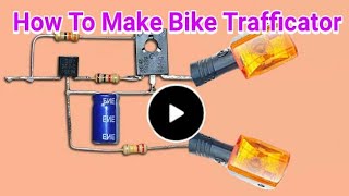 How To Make Bike Flasher At Home Trafficator  Indicator  Pointer [upl. by Wolbrom49]