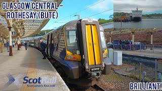 ScotRail Class 380 Review  Glasgow Central to Rothesay Bute by Train and Ferry [upl. by Ensign]