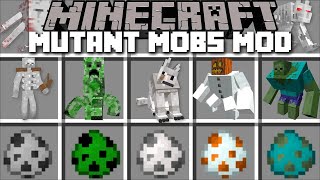 Minecraft MORE MUTANT CREATURES MOBS MOD  DONT GET MUTATED IN TO A GOLEM  Minecraft Mods [upl. by Eednyl]