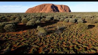 Never Before Seen BirdsEye View of Uluru [upl. by Enehs]