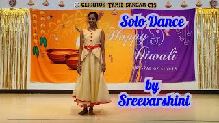 CTS Diwali Kondattam 2024  Solo Dance by Sreevarshini [upl. by Terri11]