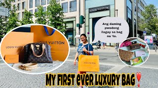 Buying and Unboxing Louis Vuitton Rivoli PM Bag  My First Luxury Bag [upl. by Yllime]