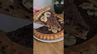 TARTE BANANE CHOCOLAT 🍌 🍫 recettefacile food gateau [upl. by Aniluj]