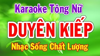 Karaoke Duyên Kiếp Tông Nữ Nhạc Sống Thành Lý Organ [upl. by Neelrad]