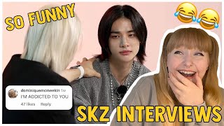 stray kids interview catch up whats on their phone amp compliment battle [upl. by Eeresid]