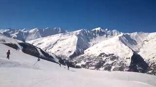 descentes de la piste des Lutins Valloire mars 2014 [upl. by Lenrad512]