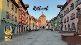 Rottweil Germany  6 AM Morning Walk  Enjoying the Sunrise  4K HDR [upl. by Akeemat]