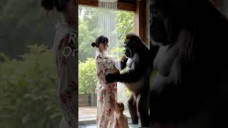 Gorillas Gentle Journeynatureanimals explore beauty happy short shorts funny baby cute [upl. by Sammie466]