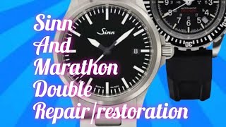 Marathon GSAR and Sinn 556  double repair full restoration plus how was the experience [upl. by Leeban266]