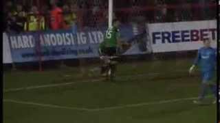 Youve got to see this Wrexham ghost goal goes through the net [upl. by Delmer]