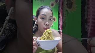 PANCIT CANTON MUKBANG PANCIT satisfying foodie [upl. by Yliah193]