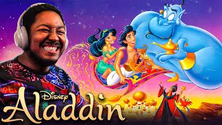 First Time Watching ALADDIN And Witnessing The Greatness Of Robin Williams [upl. by Enytsuj]