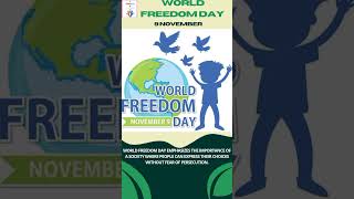 World Freedom Day 9 November EduBuzz freedom [upl. by Viridi]