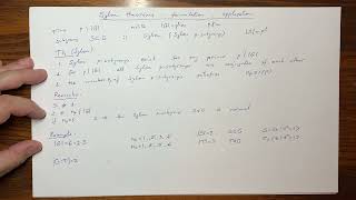 Sylow theorems formulation an application [upl. by Waldo]