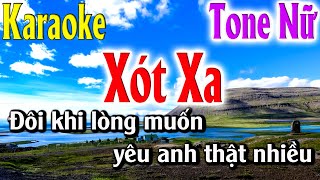 Xót Xa Karaoke Tone Nữ  Lâm Organ  Beat Mới [upl. by Rhetta]