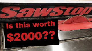 Is the SawStop Contractor Saw Worth 2000 SawStop Contractor Saw Review [upl. by Salamanca]