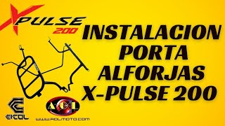 instalación porta alforjas exclusivo para xpulse de cicol en AOLMOTOcom [upl. by Haimirej]