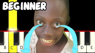 Tenge Tenge Song but Crying Tengelele  Fast and Slow Easy Piano Tutorial  Beginner [upl. by Wycoff]