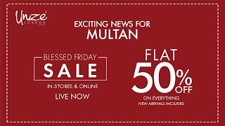 Exciting News For Multan Blessed Friday Sale Flat 50 Off On Everything [upl. by Yrrot384]