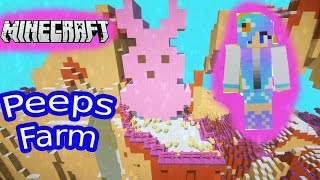 Minecraft Giant Bunny PEEPS Chick Farm Cookie Swirl C Video [upl. by Attirb]