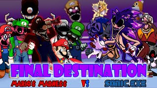 Final Destination but its Marios Madness vs Sonicexe [upl. by Harol]