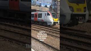 Greater Anglia Class 720 550 approaches Stratford station en route to London Liverpool Street [upl. by Hendrix]