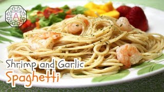 Shrimp and Garlic Spaghetti  Aeris Kitchen [upl. by Annaya]