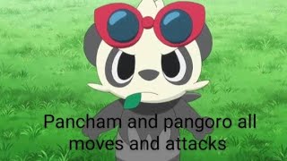 pancham and pangoro all moves and attacks [upl. by Harrell548]