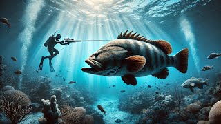 Top 4 Incredible Grouper Spearfishing Catches [upl. by Nevile]