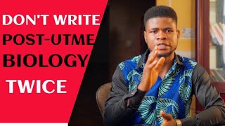 POST UTME Tutorial 7 MOST REPEATED Biology topics in post utme Dont write post utme twice [upl. by Iruj]