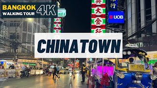 Chinatown  Walk with me  Day Trip in Bangkok amp Thailand 4k 60fps [upl. by Dahc]