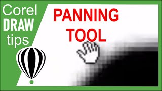 Panning tool in CorelDraw [upl. by Gaulin]