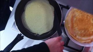 come fare le Crepes dolci  ricetta facile con frullatore ad immersione [upl. by Ennairod11]