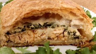 Saumon en croûte saumon Wellington سلمون بالعجينة المورقة [upl. by Brown]