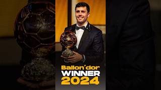 Ballon’dor Winner 2024 ballondor ballondorwinner rodrigo [upl. by Assirralc932]