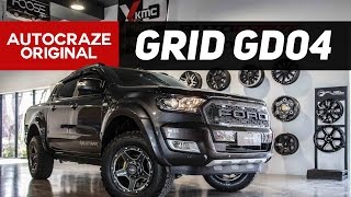 RAMPAGE RANGER  Grid GD04 Mag Wheels  Lift Kit  Ford Ranger Wildtrak Rims  AutoCraze [upl. by Angus]