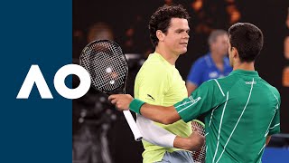 Milos Raonic vs Novak Djokovic  Extended Highlights QF  Australian Open 2020 [upl. by Euqinwahs]