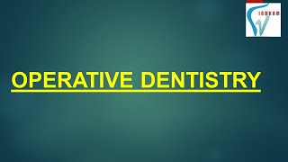 OPERATIVE DENTISTRY  HINDI [upl. by Bazar850]