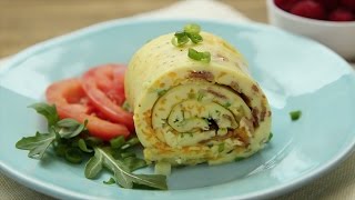 Rocambole de omelete ao forno [upl. by Hoi260]